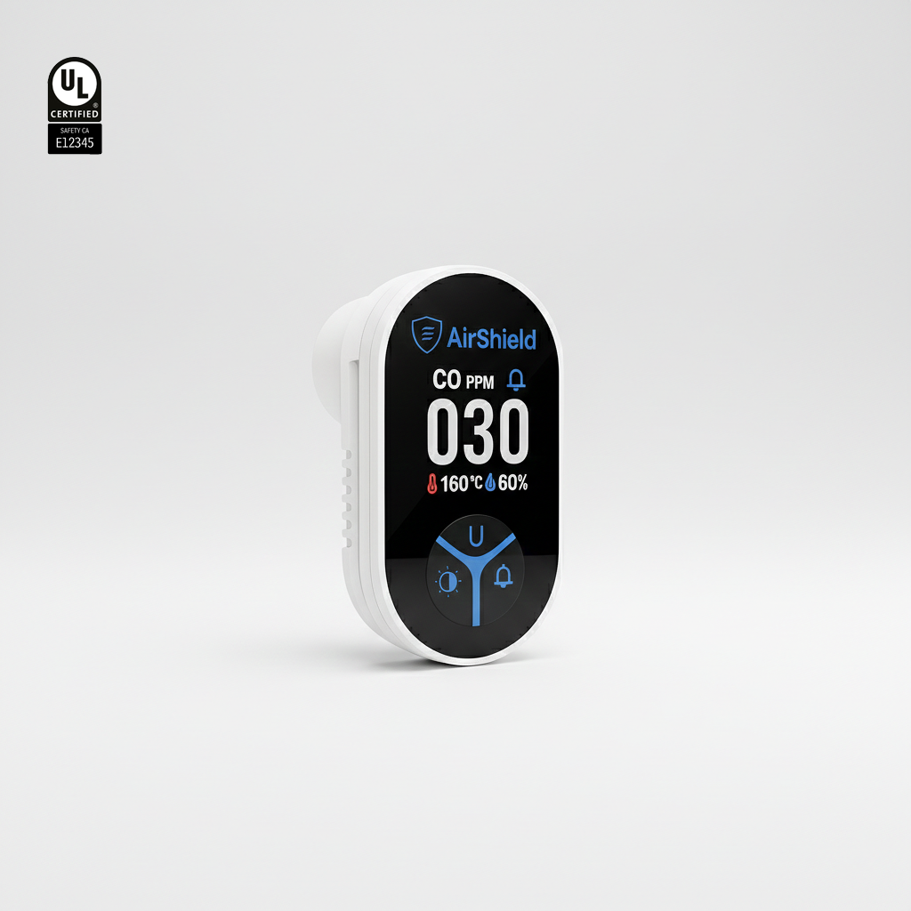 AirShield™ 3-in-1 Portable Carbon Monoxide Detector